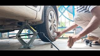 How to Change your car Tyres Yourself | Car Stepney Change by yourself| कार का स्टेपनी चेंज कैसे करे