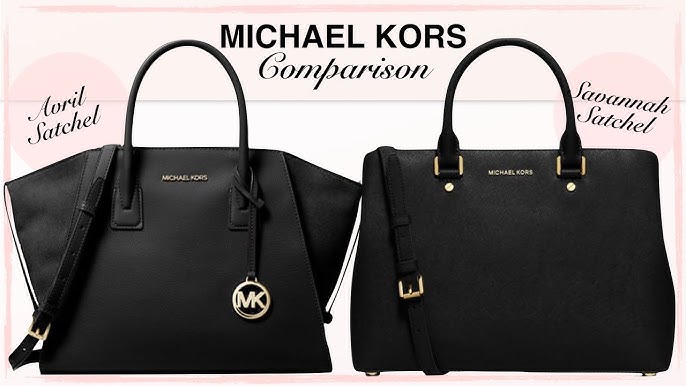 UNBOXING~Michael Kors CAMILLE Small Pebbled Leather Satchel (Black/Gold) 
