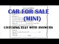 Car for sale mini listening test