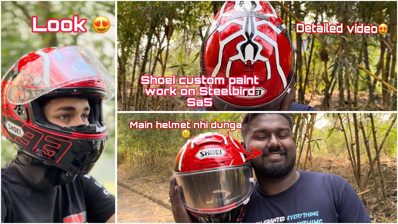 Shoei design custom paint helmet worth Rupees 80k???😱 worth it or not