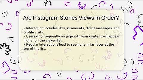Are Instagram Stories Views In Order? - Everyday-Networking