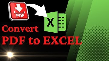 How to convert PDF to Excel | Tutorial #pdf