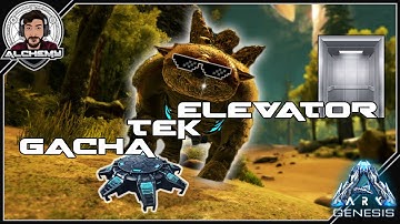 GACHA TEK ELEVATOR BUILD - TEK JUMP PADS! - ARK GENESIS