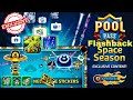 NEW POOL PASS - FLASHBACK SPACE SEASON IN 8 BALL POOL 😍 EXCLUSIVE TROPHIES LOOK 💓🎉