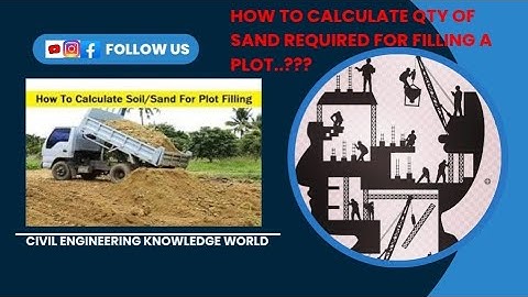 How to Calculate QUANTITY OF SAND required for FILLING A PLOT..?? #viral #viralvideo #civil #sand