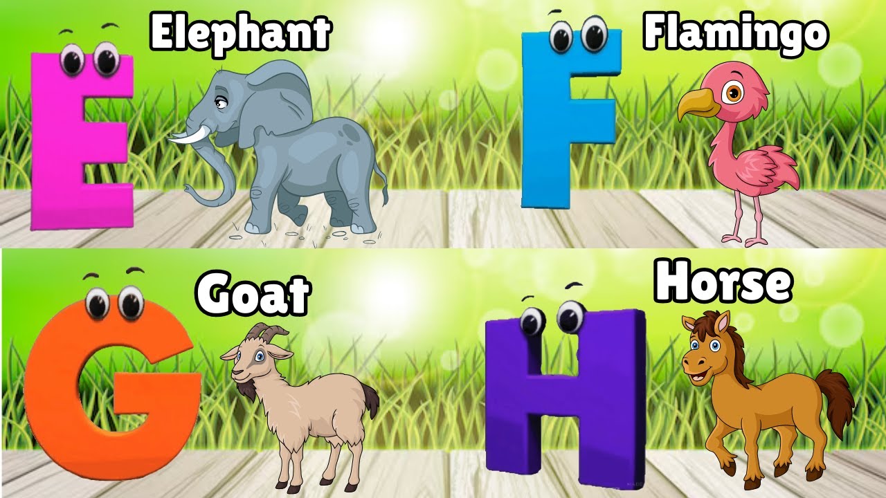 Alphabet Animals Song | Learn the ABC Alphabet Animals Song for Kids ...