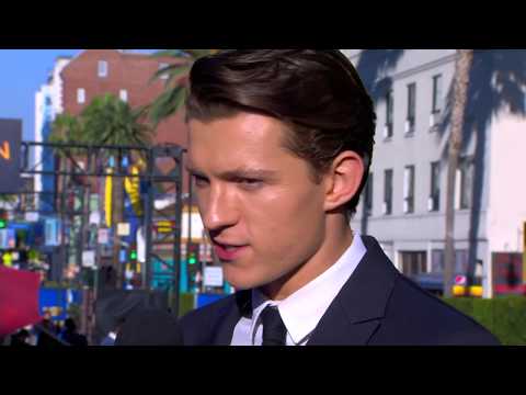 Tom Holland Swings Into Action at the Spider-Man: Homecoming Red Carpet World Premiere