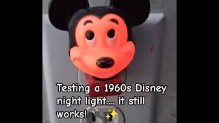 Testing An Ancient 1960s Disney Mickey Mouse Night Light 🐭⚡️IT WORKS!!! 