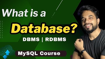 Video - 1 | What is a Database? | What is MYSQL, DBMS, RDBMS | MySQL Tutorial in [HINDI]