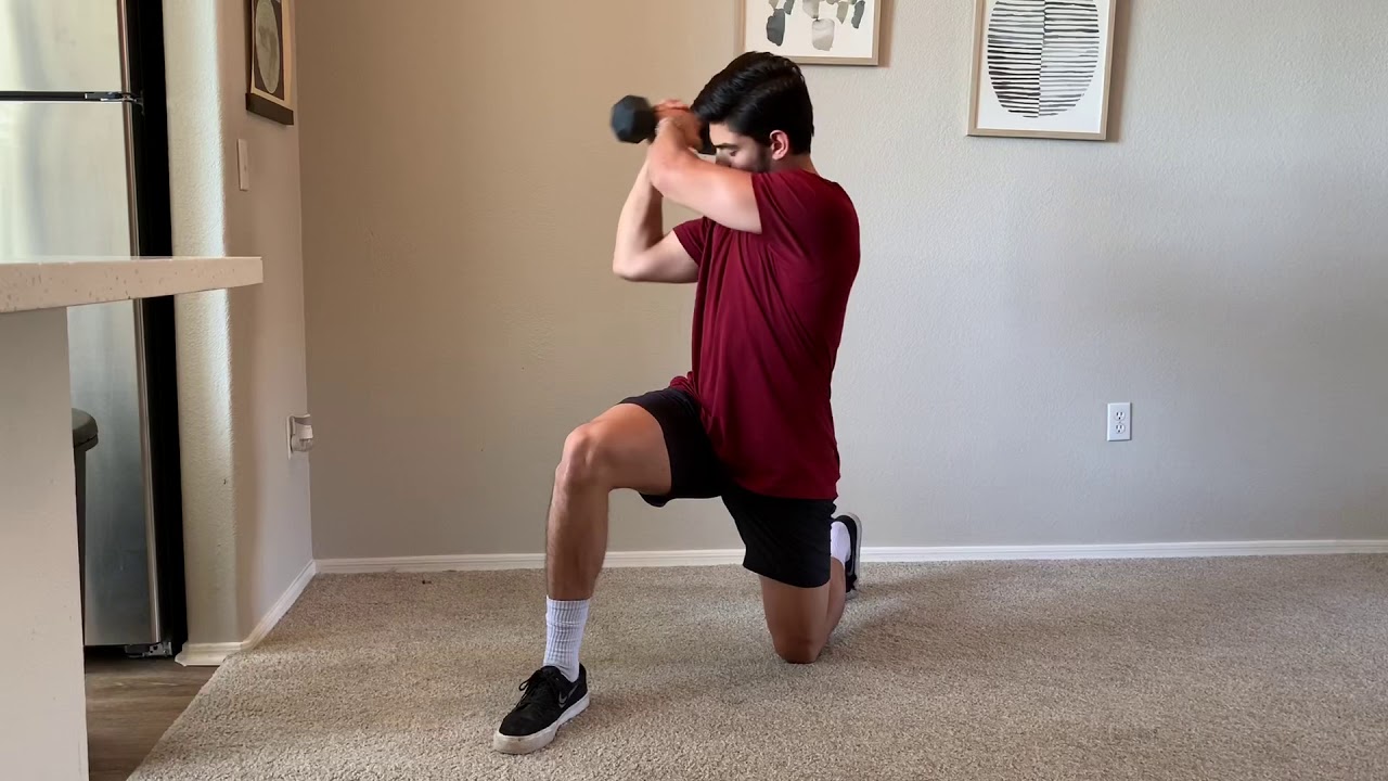 Kneeling Dumbbell Woodchopper PermaFitness Exercise Demo YouTube