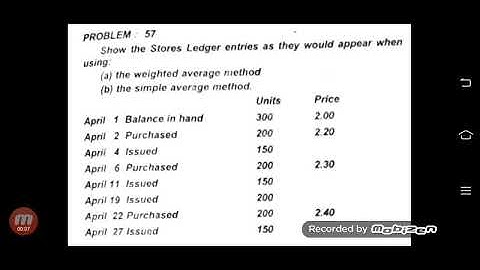 Weighted average method tamil
