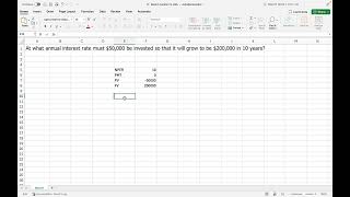 How To Use The RATE Function in Microsoft Excel #financeproblem #mathproblem #exceltutorial