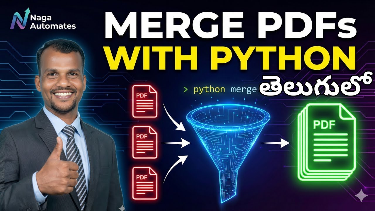Create Your Own PDF Merger Tool in Python (Telugu)