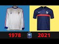 The Jerseys and Sponsors Kits of The French Football Team From 1978-2021