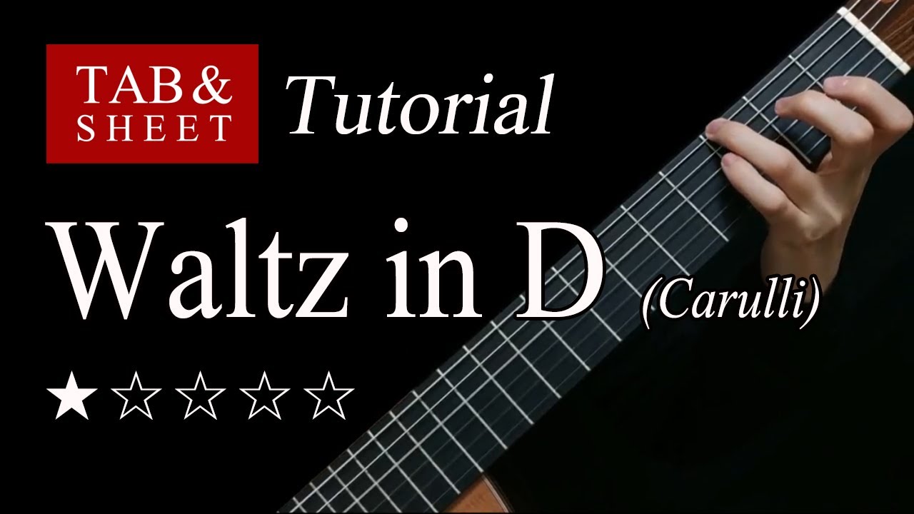 Waltz in D (F. Carulli) Guitar Lesson + TAB YouTube