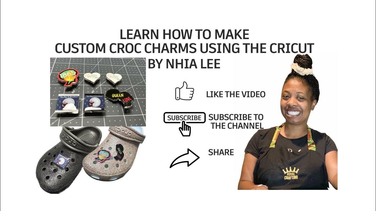 Learn How To Make Personalized Croc Charms and Sell Them On The Cricut  Cutting Machine DIY JIBBITZ 