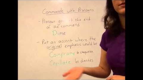 Affirmative Tú Commands