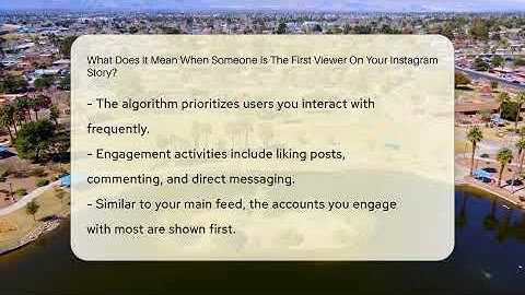 What Does It Mean When Someone Is The First Viewer On Your Instagram Story? - Everyday-Networking