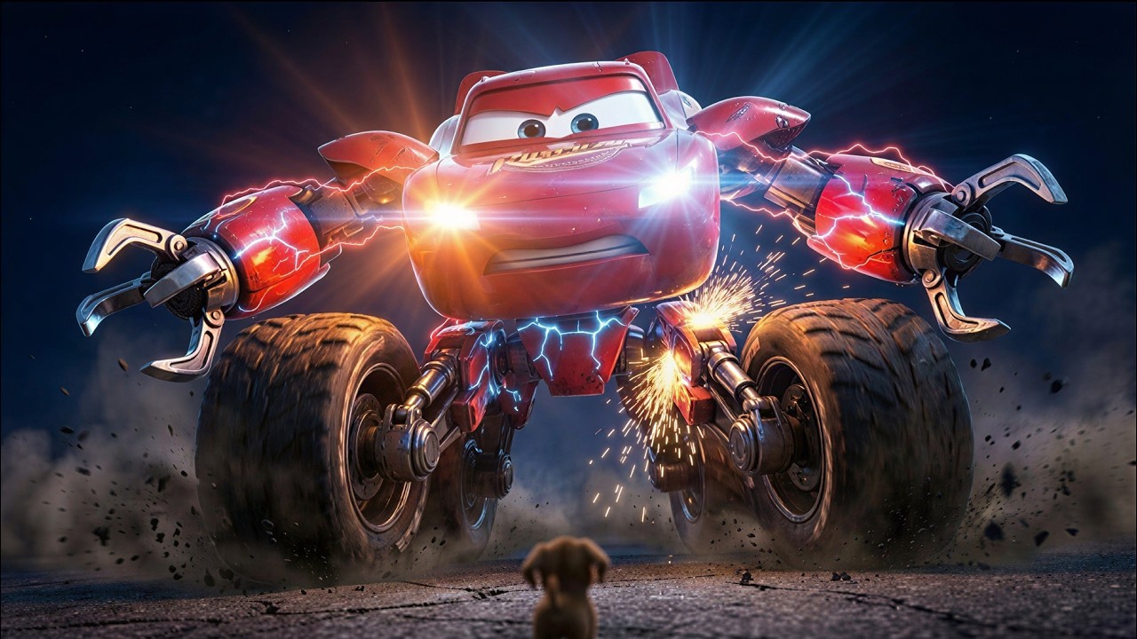 🚨🤖 Colossal McQueen Robot — A Giant Who Just Wanted a Hug 💔 | Fusion Story