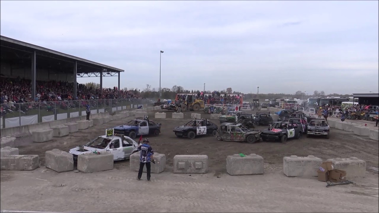 impact motorsports grand rapids michigan 2017 FALL BRAWL DEMO DERBY PRO MINI HEAT 2