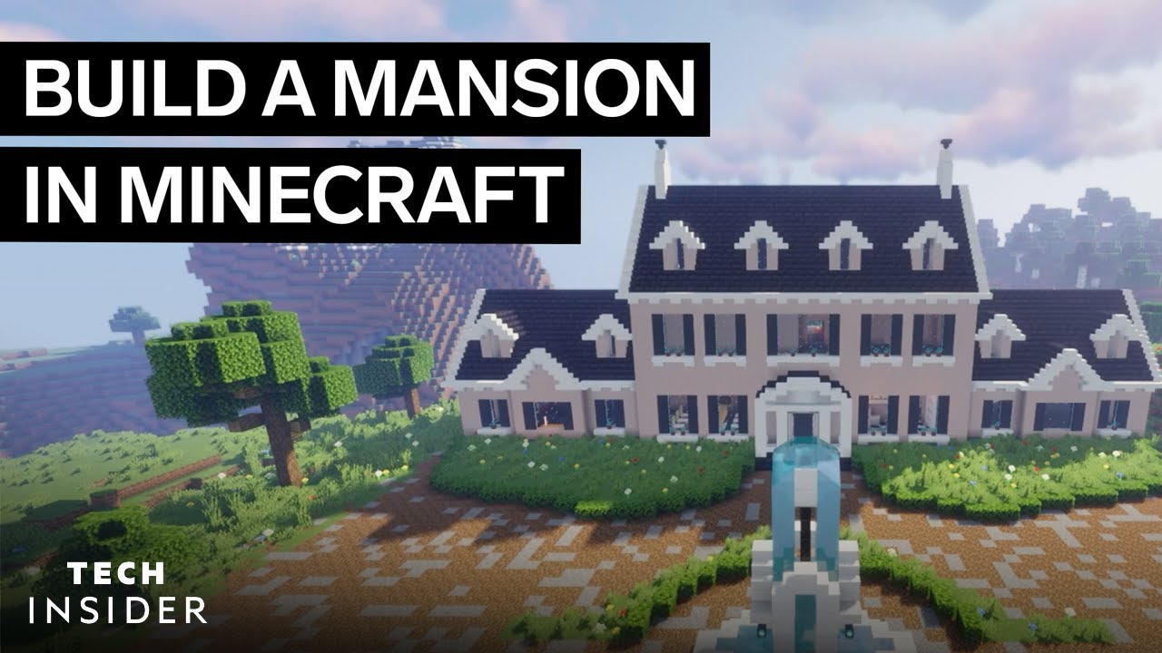 How To Build A Mansion In Minecraft - YouTube