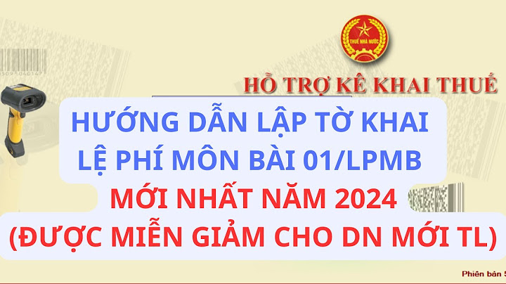 Hướng dẫn nộp tờ khai thuế môn bài đầu năm