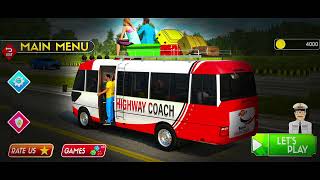 Offroad MiniBus Simulator 3D Game  - City Mini Coach Bus Simulator Game 2025 - Andriod Gameplay screenshot 3