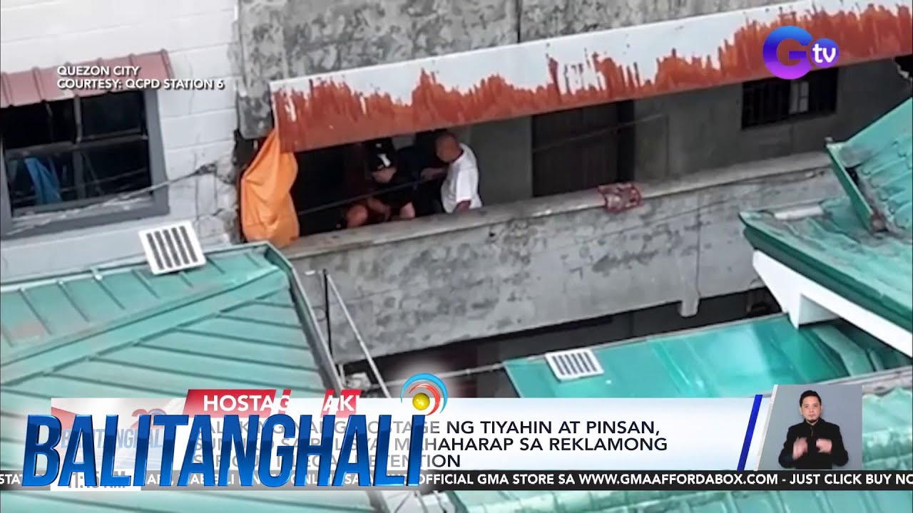 Lalaking nang-hostage ng tiyahin at pinsan sa Quezon City, sumuko sa pulisya... | Balitanghali
