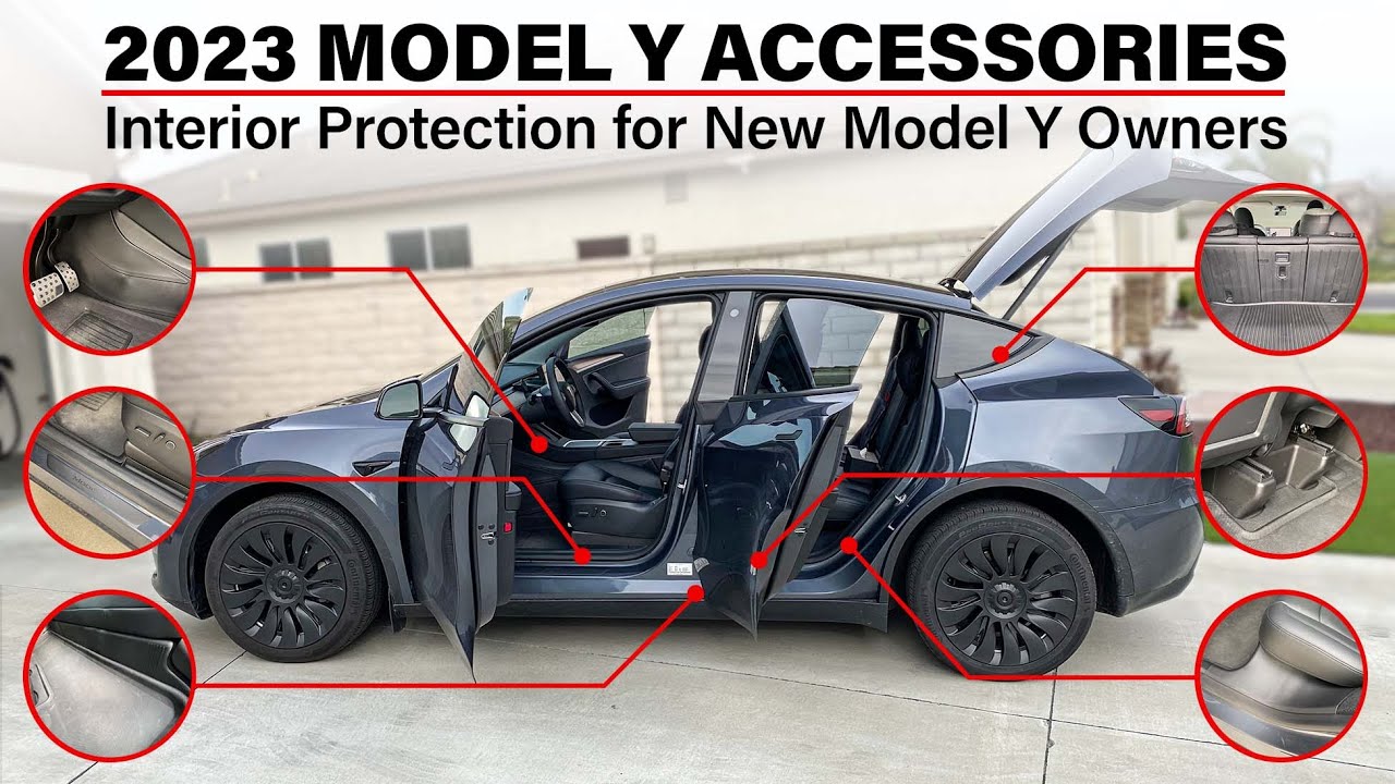 2023 Must Have Accessories Interior Protection for New Tesla Model Y  Owners! #tesla #2023 