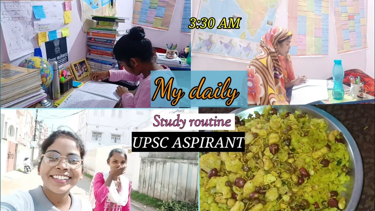 I WOKE UP AT 3:30 AM TO STUDY GS* A DAY IN LIFE OF IAS ASPIRANT* MY ...