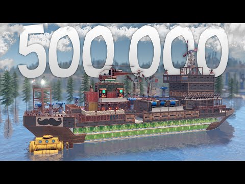 Видео: 500 000 СКРАПА в ДЕНЬ приносит Моя ОГРОМНАЯ ФЕРМА внутри КОРАБЛЯ в игре Rust/Раст