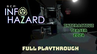 SCP: Infohazard Interactive Teaser 2024 (Playthrough)