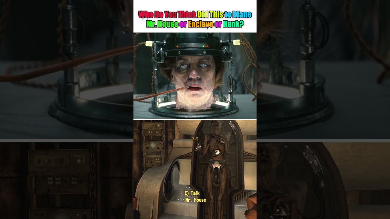 Кто, по-твоему, сделал это с Дайан: Мистер Хаус, Анклав или Хэнк? 