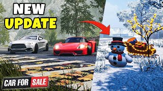 *अपडेट* ड्रिफ्टिंग मैप + बर्फबारी 😍 | कार बिक्री के लिए सिम्युलेटर #30 screenshot 1