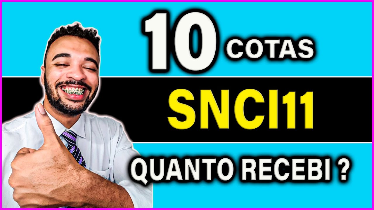 QUANTO VOU RECEBER COM 10 COTAS DO FII SNCI11 ?