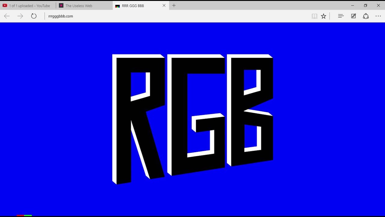 Rgb the useless web youtube