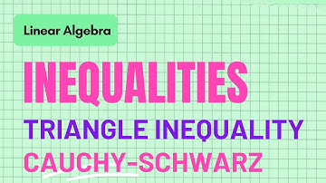 Linear Algebra Lecture 27  |  Inequality Theorems | Triangle Inequality and Cauchy-Shwarz Inequality