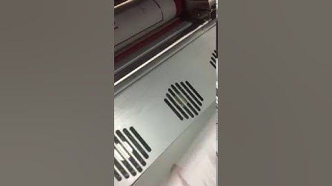 Matrix foiling magenta foil on heavy uncoated stock