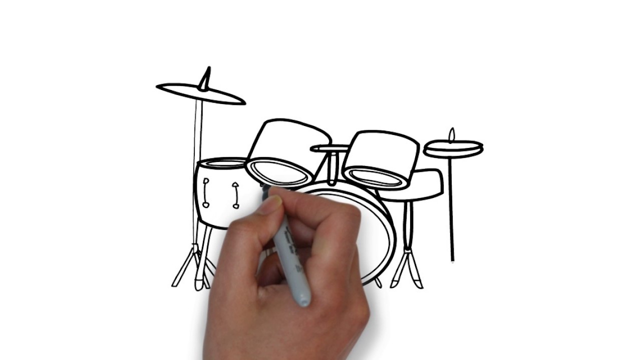 how to draw a drum easy to understand step by step 5HD,3D YouTube