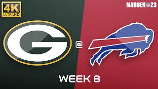 NFL Week 08 | Green Bay Packers @ Buffalo Bills | Madden 23 · PS5 4K / UHD