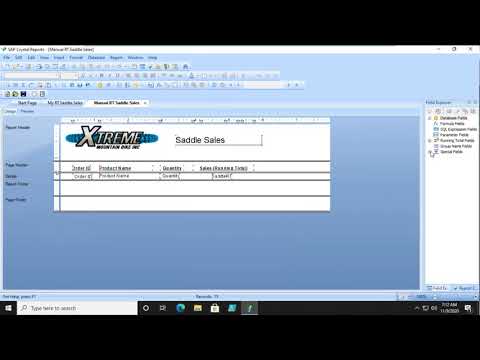 Crystal Reports 2020   Creating a Manual Running Total