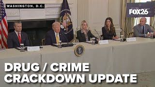 President Trump highlights the administration’s immigration and crime crackdown efforts