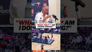 Virginia Tech HC Mike Young after suffering a defeat at rival Virginia to finish the regular season