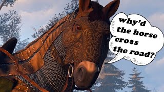 The Last Joke of Roach  Before  Geralt can't understand him!