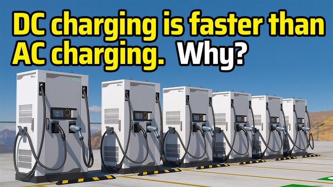 What are the differences between an AC and a DC charging current?