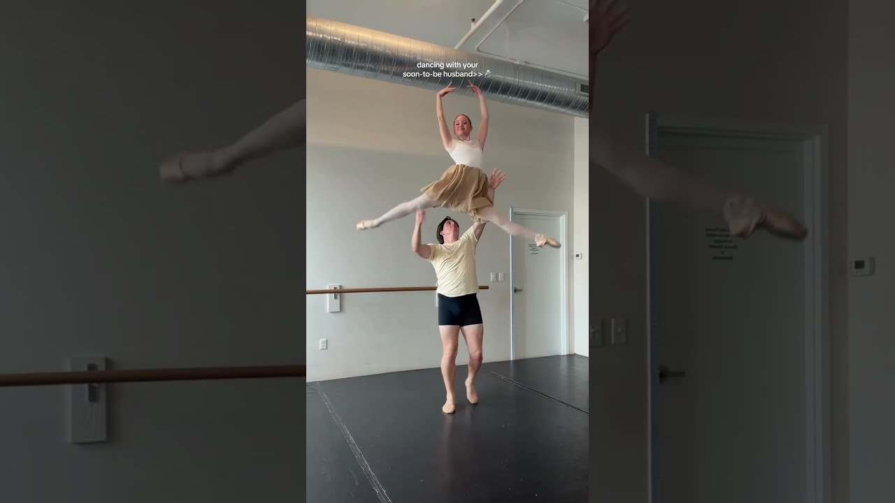 DANCING WITH THE LOVE OF MY LIFE 🤍💍✨ #ballet #ballerina