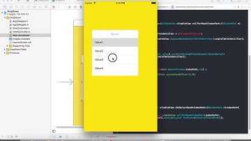 Dropdown Menu in IOS Objective C Swift
