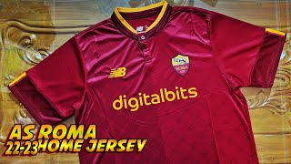 AS Roma 22-23 Home Jersey Review। Fan Version #soccerjersey #worldcup #footballjersey