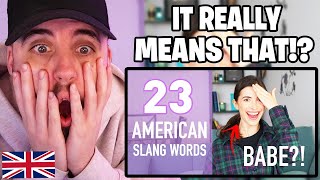 Brit Reacts to AMERICAN SLANG WORDS that You Need to Know!