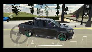 Black Car With Green Painted MagWheel+Whitewall::Car ParKingMultiPlayer